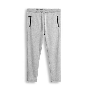 Quần Jogger Nỉ Trơn Zipped Pocket