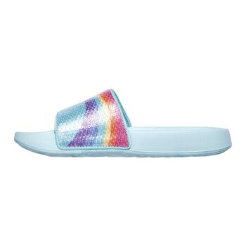 Dép Bé Gái Skechers Sunny Slides 86994L-LBMT