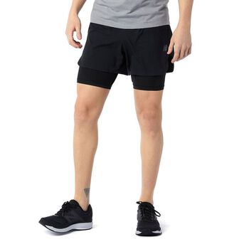 Mens New Balance Q Speed Fuel 2 in 1 5 Inch Shorts
