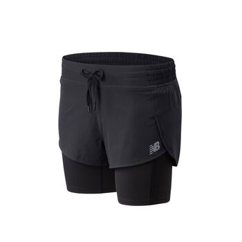 Womens New Balance Impact Run 2 In 1 Shorts
