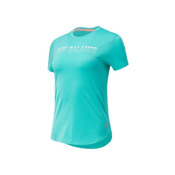 Womens New Balance Printed Accelerate Short Sleeve