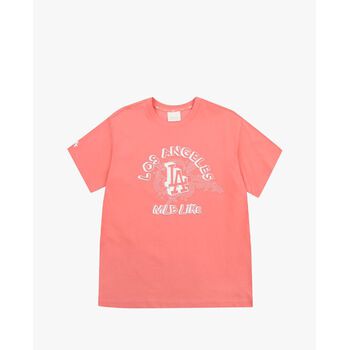 Áo thun cổ tròn ngắn tay LIKE Solid Color Popcorn