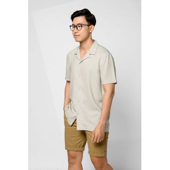 Áo sơ mi ngắn tay, cổ cuba. REGULAR form - 10S21SHS026