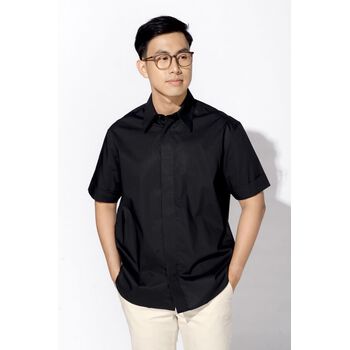 Áo sơ mi tay ngắn, cổ POINT COLLAR. LOOSE form - 10S21SHS004