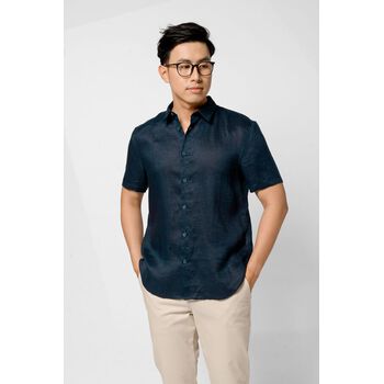 Áo sơ mi tay ngắn, ly hộp. REGULAR form - 10S21SHS024