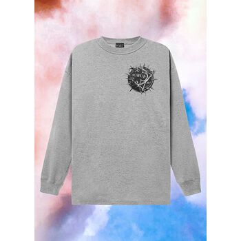 BALL OF THORNS LS/ GREY MELANGE