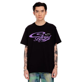 /cloud boy/ SQUARE TEE™ - BLACK