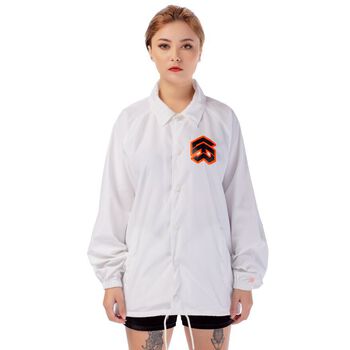 /stroke/ BIG LOGO COACH JACKET™ - WHITE