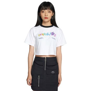 /teddy bear/ CROP TEE™ - WHITE