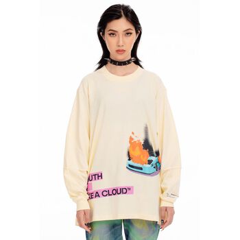 /YILAC/ SQUARE LONG SLEEVE TEE™- LEMON ICING
