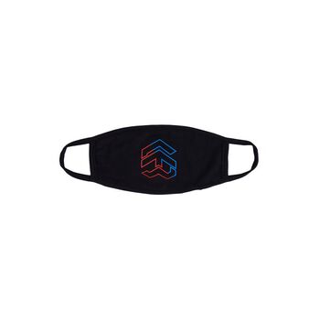 /two-tone line/ BIG LOGO MASK™ - BLACK
