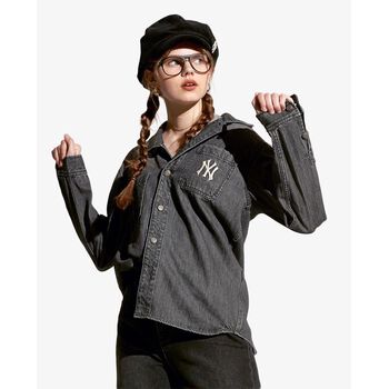 Áo sơ mi denim tay dài Big Logo