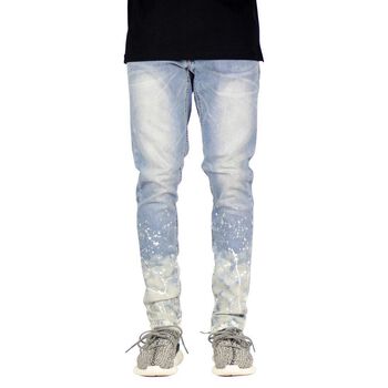 Flame Blue Zipper Jean