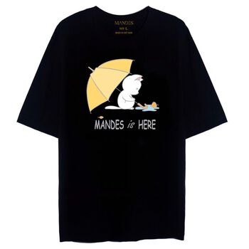 Áo Thun Mandes bữa tiệc bãi biển, Tay Lỡ Nam Nữ Form Rộng unisex