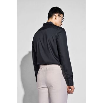 Áo sơ mi tay dài, trơn. MODAL. FITTED form - 10S20SHL022