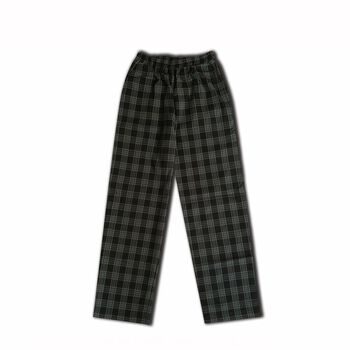 PLAID PANTS - GREY