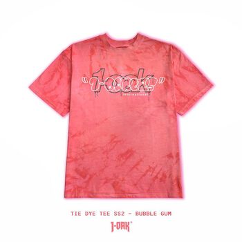 TIEDYE TEE - BUBBLE GUM
