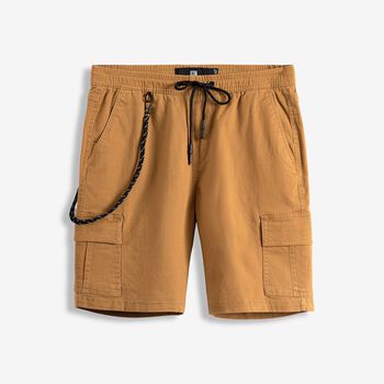 Quần Short Kaki Lưng Thun Túi Hộp Phối Dây