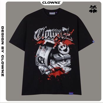 [FULLTAG CHÍNH HÃNG] Áo thun tay lỡ unisex ClownZ Blood Diamond T-shirt form rộng, chất cotton