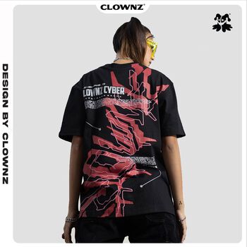 [FULLTAG CHÍNH HÃNG] Áo thun tay lỡ unisex ClownZ Cyber dáng rộng