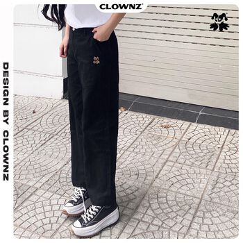 [FULLTAG CHÍNH HÃNG] Quần dài ống suông rộng, unisex ClownZ Straight Pants