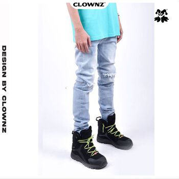 [FULLTAG CHÍNH HÃNG] Quần jeans nam streetwear ClownZ Skinny Ripped