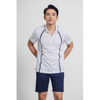 Áo Polo, in sọc. Fitted form - 10S21POL029