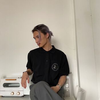 [FULLTAG CHÍNH HÃNG] Áo polo tay lỡ ClownZ Graffiti unisex, form rộng