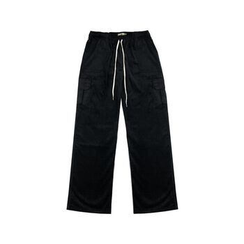 Quần Túi Hộp Phom Suông Rộng FVNXY Nhung Tăm Bắt Trend Màu Đen