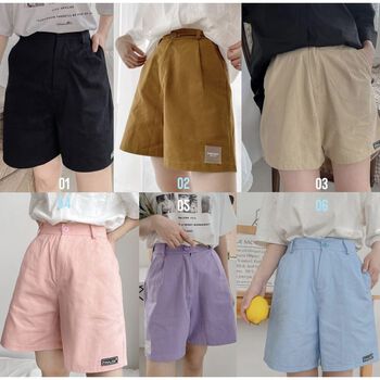 Quần short kaki Be/Đen - FIINSTORE