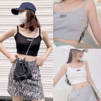 [HOT] ÁO 2 DÂY VẢI THUN CO DÃN (fiinstore)