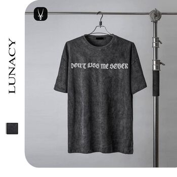 Áo thun tay lỡ SOBER WASH phông Unisex nam nữ Cotton oversize form rộng LUNACY TB11 Áo thun tay lỡ SOBER WASH phông Unisex nam nữ Cotton oversize form rộng LUNACY TB11