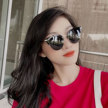 Kính mát nam nữ GLAM chống UV400, thiết kế mắt vuông dễ đeo, màu sắc thời trang 6065