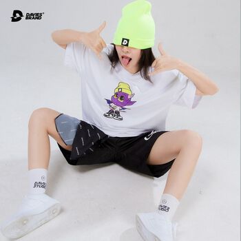 DAVIES - Áo thun nữ tay lỡ form rộng màu trắng - White Hype Devil Tee.