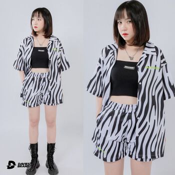 Quần đùi dù nữ sọc vằn - Ignore Short local brand DAVIES