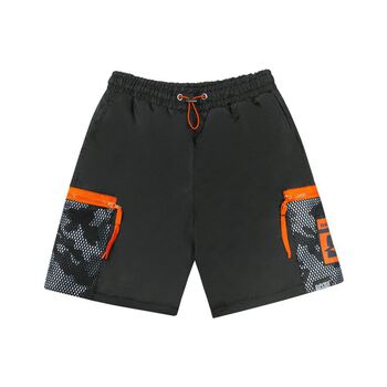 Quần đùi nam local brand Davies, quần short nam dù Grey Camou