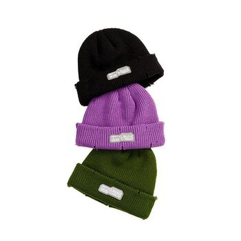 Mũ len gấp nếp local brand Clownz Cyber Beanie len tự nhiên, ba màu