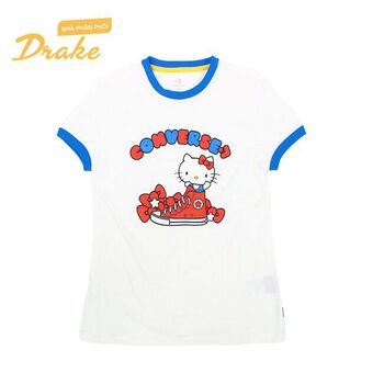 Áo Thun nữ Converse X Hello Kitty Short Sleeve Tape 10017301_102