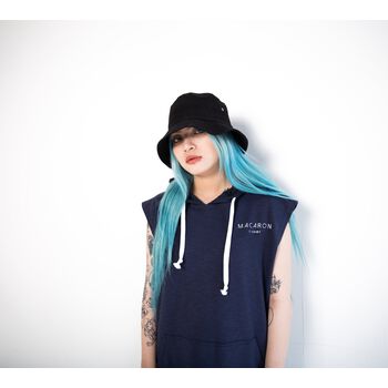 Sleeveless Hoodie Monster Planet (Blue)