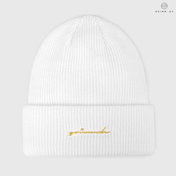 High-top beanie | White