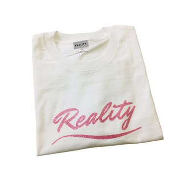 Áo thun - Reality chữ kim tuyến lấp lánh