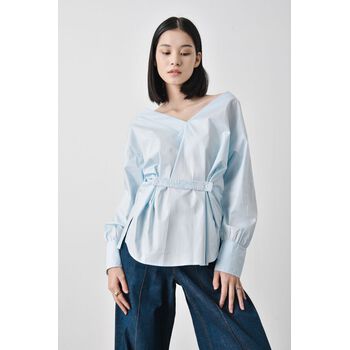 Áo sơ mi tay dài 2 dây  - 10S21SHLW016