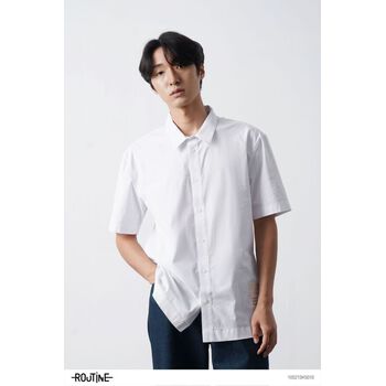 Áo sơ mi tay ngắn, có thêu. LOOSE form - 10S21SHS010