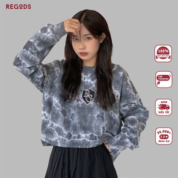 Áo thun tay dài loang REGODS unisex form rộng ( REGODS LONGSLEEVE TYEDYE )
