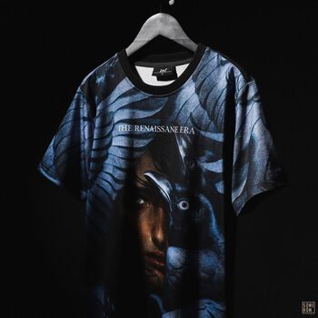 Áo Thun Nam Cổ Tròn INF In Hình Quạ,Vải Cotton Co Giãn Form Regular AT010233 ,Somehowstore