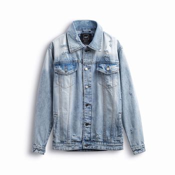 Áo Khoác Jean Nam INF L Mono , Chất Vải Denim Cotton Dày Dặn, AK003468, SOMEHOW