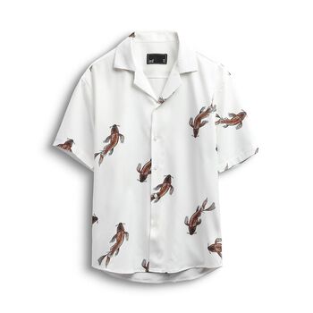 Áo Sơ Mi Nam Carp Print INF Thời Trang, Chất Vải Modal Mềm Mịn Cao Cấp, SM005406, SOMEHOW