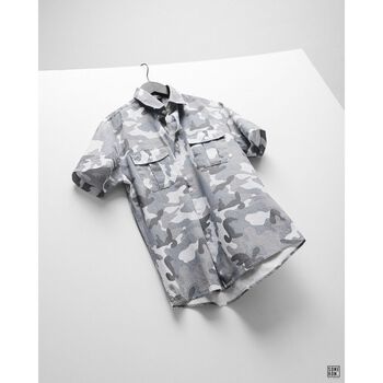 Áo Sơ Mi Nam INF Ngắn Tay Họa Tiết, Chất Vải Cotton Dày Dặn Cao Cấp, SM004826, SOMEHOW Áo Sơ Mi Nam INF Ngắn Tay Họa Tiết, Chất Vải Cotton Dày Dặn Cao Cấp, SM004826, SOMEHOW