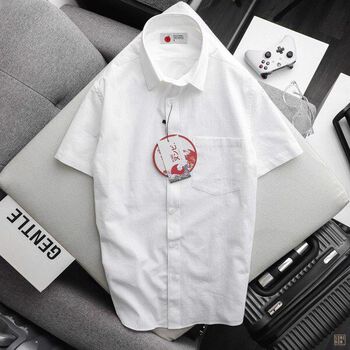 Áo Sơ Mi Nam Ngắn Tay Numbi Túi 3 Màu, Chất Vải Cotton Dày Dặn, SM005110 , SOMEHOW