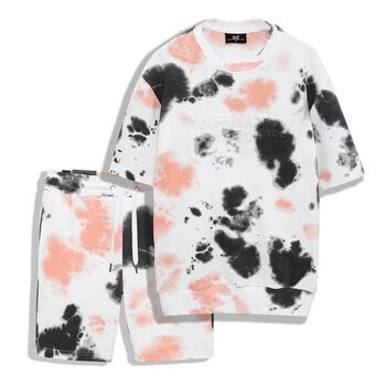 Set Bộ Áo Thun-Quần Đùi Họa Tiết Loang Thời Trang Cao Cấp , Chất Vải Thun Cotton Co Giãn, INF SB000747 , SOMEHOWSTORE